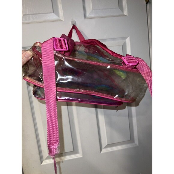 Powerpuff Girls Backpack Clear 2000 Cartoon Network Rainbow Graphics Rare Vtg - Picture 10 of 16